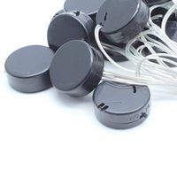 Mecion 15 PCS Wire Lead Type 3V On/Off Switch Cover CR2032 Coin Cell Button Plastic Battery Holder Case Box