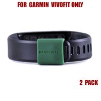 BANDCUFFS Brand Security Loop for Garmin Vivofit; Select Your Color; 2-PACK (Forest Green)
