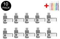 10PCS 2.0/3.0 USB Flash Drive Pen Drive Memory Stick Thumb Stick Pen Black (2.0/256MB, Gray)