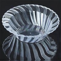 Tableclothsfactory 60 Pcs - Clear Flaired Round 5oz Disposable Plastic Bowl