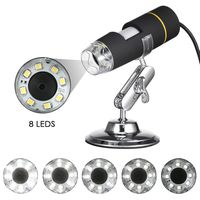 USB Microscope, KKmoon 1000X Magnification USB Digital Microscope with OTG Function Endoscope 8-LED Light Magnifying Glass Magnifier with Stand