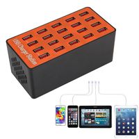 ALEXTREME USB Charging Station, 20 Ports USB Hub Smart Charger High Power Fast Charging Station for Tablet Laptop Smartphone