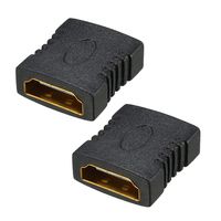 uxcell HDMI Female to Female Adapter Extension Coupler Connector for HDTV Projector Pack of 2