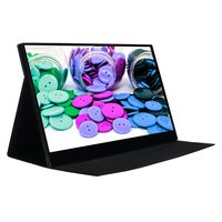 WIMAXIT USB C Portable Touch Monitor, 15.6 inch Full HD 1080p/60Hz HDMI Type-C Multi-Interfaces with Upgraded Stable Cover, Built-in Speakers VESA Mount for Laptop Gaming Working Extension Display