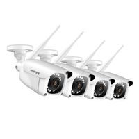 ANNKE Wireless Camera System, (4) 1080P IP Cameras Outdoor use, 100ft Night Vision Smart IR