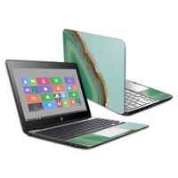 MightySkins Skin Compatible with HP Chromebook 11 G5 11.6" - Green Agate | Protective, Durable, and Unique Vinyl Decal wrap Cover | Easy to Apply, Remove, and Change Styles | Made in The USA