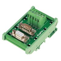 DB9 Breakout Board,DB9-MG6 DIN Rail Mount Interface Module Male/Female Connector Breakout Board