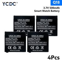 3.7V 500mAh Spare Rechargeable Li-ion Polymer Battery for Smart Watch Q18 X4