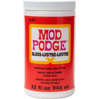 Mod Podge CS11203 Waterbase Sealer, Glue & Decoupage Finish, 32 oz, Gloss