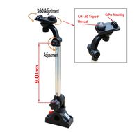 Brocraft Kayak Portable Camera Mount/for GO Pro Mount with 9inch Extension Arm