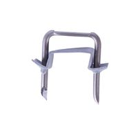 Gardner Bender MSI-5310 13/16 in (21mm), Metal Insulated Service Entrance Staple, w/Polyethylene Insulated Strap, Grey, (50-Pack)