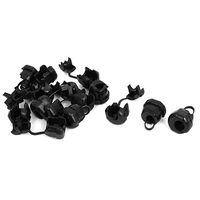TOOGOO Electric Cable Protection Strain Relief Bushing Grommet Black (Pack of 14)