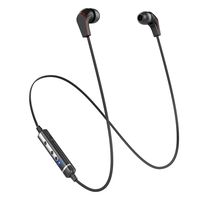 Running Headphones Bluetooth YUWISS Wireless Headphones Sports HD Stereo Headset w/Mic IPX4 Sweatproof Music Earbuds for Running, Gym, Workout, Compatible with iPhone Samsung Android (Black)