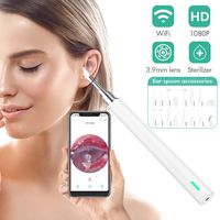 Wireless Otoscope,TONDOZEN 3.9mm Ear Camera WiFi 1080P FHD Super Light Lens Ear Wax Removal Endoscope,Compatible with iPhone, iPad & Android Smartphone,Tablet