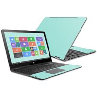 Mightyskins Skin Compatible with Hp Envy X360 15z 15" (2016) - Solid Seafoam | Protective, Durable, and Unique Vinyl Decal Wrap Cover | Easy to Apply, Remove, and Change Styles | Made in The USA