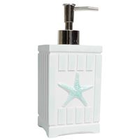 Sweet Home Collection Bathroom Accessories Collection Unique Decorative Beautiful Designs Bath Décor, Lotion Pump/Soap Dispenser, Beach Shells