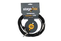 Elite Core EC-HEX18 Standard 3.5mm 18-Feet 1/4-Inch TRS R/A Female Headphone Extension