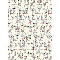 Whimsical Floral Llamas Pack of Two Sheets Birthday Anniversary Celebration Gift Wrapping Paper (19.5" x 27")