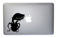 Carnivorous Plant Monster Vinyl Decal for MacBook, Laptop or Other Device 5 Inch (Black)