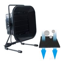 Funwill Smoke Absorber, 110V 16W Portable Solder Fume Absorber Smoke Extractor Carbon Filter Fan Adjustable Solder Smoke Absorber Remover Fume for ESD Soldering Station