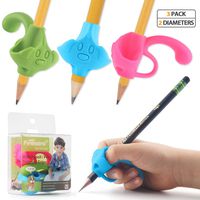 Firesara Top Class Pencil Grips, 2019 Original Patent Five Finger Fixed and Two Sizes Writing Correction Device Handwriting Aid for Kids Children Preschool Adult Lefties and Righties