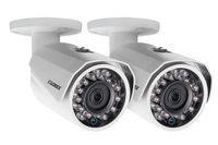 1080p HD weatherproof night vision security cameras 2 pack