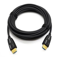 DTECH 25 Feet Fiber Optic HDMI Cable 4K 60Hz 18Gbps HDR 444 422 420 Sub-sampling High Speed in-Wall Rated (8 Meter, Black)