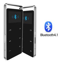 MP3 Player with Bluetooth 4.1, 8G Portable Lossless Music Player, Digital Audio Player with FM Radio/Voice Recorder for Running, Aluminum Alloy Shell, Touch Buttons, Expandable to 128GB