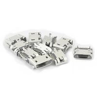 uxcell 10Pcs Type B Micro USB 5 Pin Female Jack Port Socket Connector Adapter for Phone