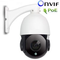 1080P 2MP HD Outdoor/Indoor PTZ POE IP Speed Dome Camera Pan/Tilt 18X Optical Zoom(4.3mm~129mm) with 330ft Laser IR Night Vision Onvif Support H.264/H.265 P2P Webcam Security Surveillance