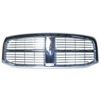 New Front Grille For 2006-2008 Dodge Pickup RAM1500, 2006-2009 Dodge Pickup RAM Mega Cab and Dodge RAM2500- RAM3500 All Chrome CH1200281