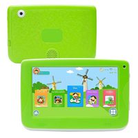 Aosituopu Kids Education Tablet PC with Bracket, 7.0 inch, 512MB+8GB, Android 4.4 Allwinner A33 Cortex A7 Processor, Support WiFi/Micro SD Card/G-Sensor (Color : Green)