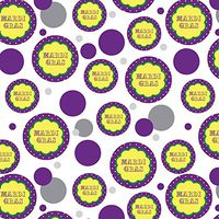Premium Gift Wrap Wrapping Paper Roll Pattern - Celebration Party Shower - Mardi Gras Celebration New Orleans