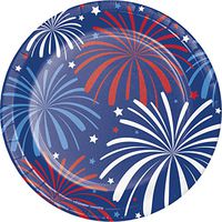 Patriotic Dessert Plates, 24 ct