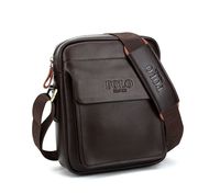 TIANHONGDS Men's Genuine Leather Shoulder Bag Messenger Bags Business Briefcase Composite Leather Classic Casual Bag (Brown)