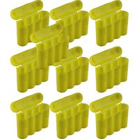 Powertron 10 AA/AAA / CR123A Yellow Battery Holder Storage Cases