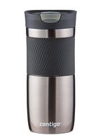 Contigo SnapSeal Byron Vacuum-Insulated Stainless Steel Travel Mug, 16 oz, Gunmetal