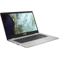 2019 Asus C423NA Chromebook 14" Full HD FHD(1920x1080) Laptop (Intel Dual Core Celeron Processor N3350, 4GB DDR4 RAM, 64GB SSD) Webcam, WiFi, Bluetooth, Type-C, Google Chrome OS - Silver (Renewed)