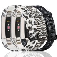 honecumi Floral Pattern Bands Compatible with Fitbit Alta/Alat hr Wrist Watch Band Replacement Accessory-Exchange Watch Band for Men Women Colorful Pattern Small Large Bands with Buckle Clasp