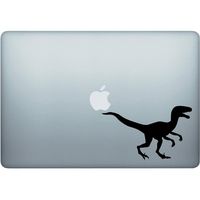 Velociraptor 5 Inch Black Decal for Macbooks or Laptops - Proudly Made in The USA from Adhesive Vinyl
