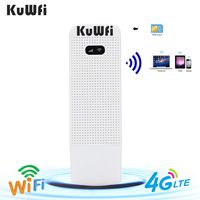 KuWFi 4G WiFi Modem LTE Mobile Hotspot USB Dongle Mini Router Support SIM Card 4G/3G +Wi-Fi Wireless Access Provide for Car or Bus (not Including SIM Card) for USA/CA/Mexico