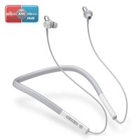 BOMOW Active Noise Cancelling Earphones with Microphone, Bluetooth 5.0, IPX6 Waterproof