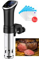 Aobosi Sous Vide Cooker, Digital Immersion Circulator with Cookbook, 5pcs Free Sous Vide Bags, Accurate Temperature Control, Ultra Quiet, Adjustable Clamp, Ideal for Steak, Seafood, Eggs, Veggies
