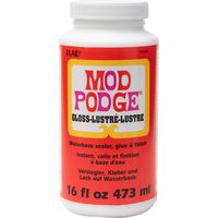 Mod Podge CS11202 Waterbase Sealer, Glue & Decoupage Finish, 16 oz, Gloss