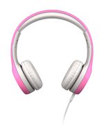 LilGadgets Connect+ Kids Premium Volume Limited Wired Headphones with SharePort (Children, Toddlers) - Pink