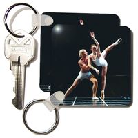 3dRose Ballet Dance - Key Chains, 2.25 x 4.5 inches, set of 2 (kc_1273_1)