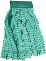 Rubbermaid Commercial Web Foot Microfiber Tube Mop, Medium, Green, FGT81206GR00