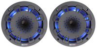 MB Quart NH1-116LB Two Way 6.5 inch Compression Horn Speaker with Poly Cone, Packaged in Pairs. Illuminated (Black)