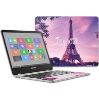 Mightyskins Skin Compatible with Samsung Chromebook Plus 12.3"(2017 - Bonjour | Protective, Durable, and Unique Vinyl Decal Wrap Cover | Easy to Apply, Remove, and Change Styles | Made in The USA