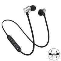 Dozenla Unisex General Stereo in-Ear Earphones Earbuds Handsfree Bluetooth Sport Wireless Headset (Silver)